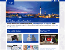 Tablet Screenshot of bdp-team.de